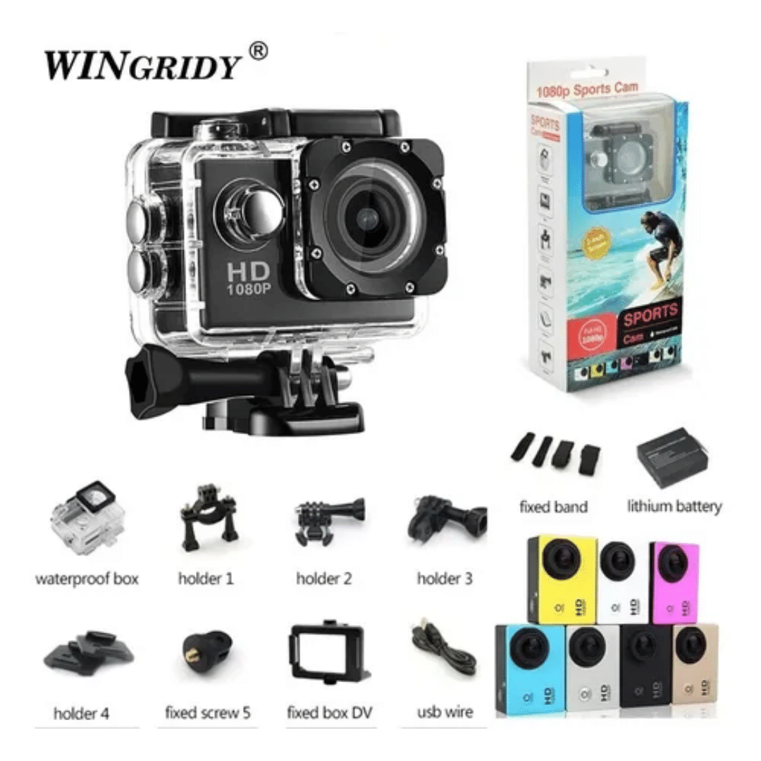 Cámara Deportiva + Accesorios