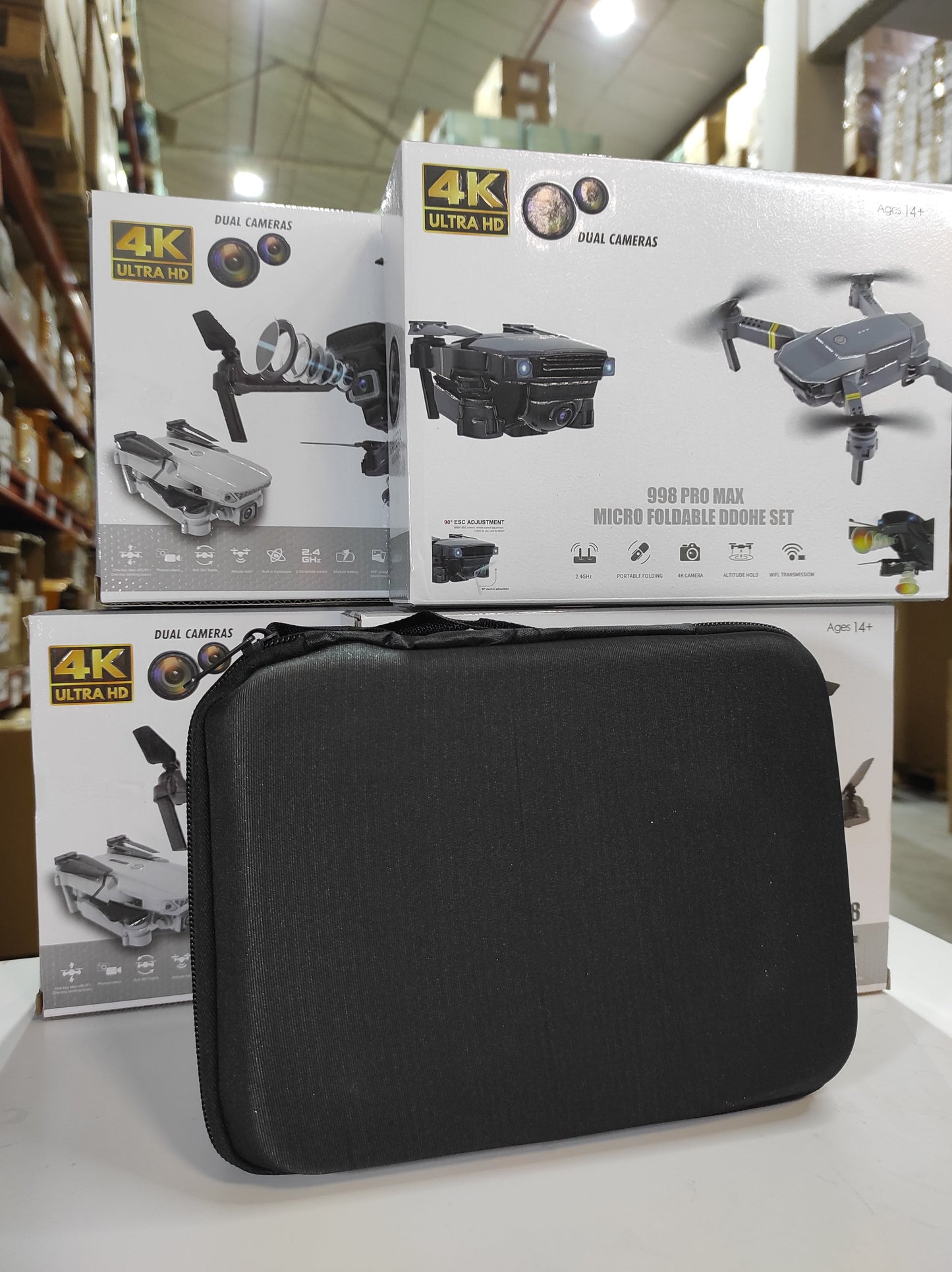 Dron con doble cámara 4K + Maletín Gratis