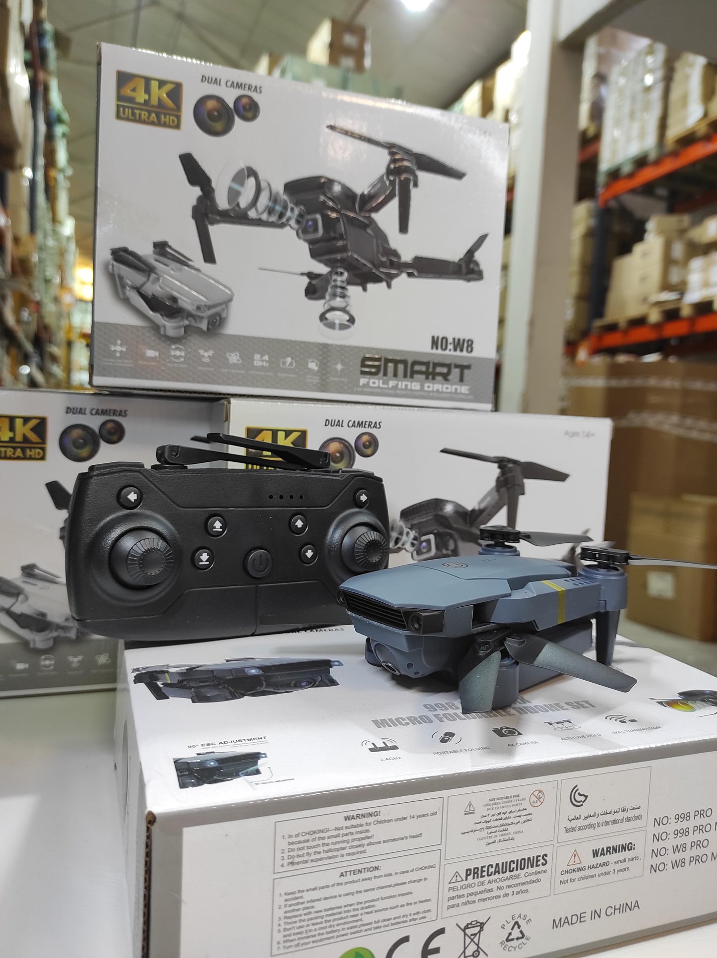 Dron con doble cámara 4K + Maletín Gratis