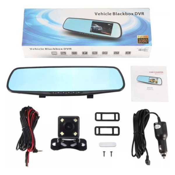 CAMARA PARA CARRO CON PANTALLA Y CAMARA TRASERA 2.0