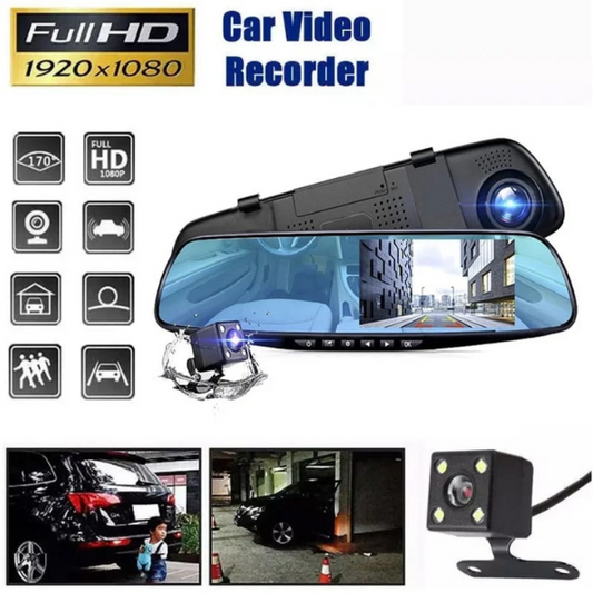 CAMARA PARA CARRO CON PANTALLA Y CAMARA TRASERA 2.0